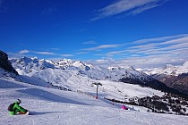 Serre Chevalier - sleeën over de piste 